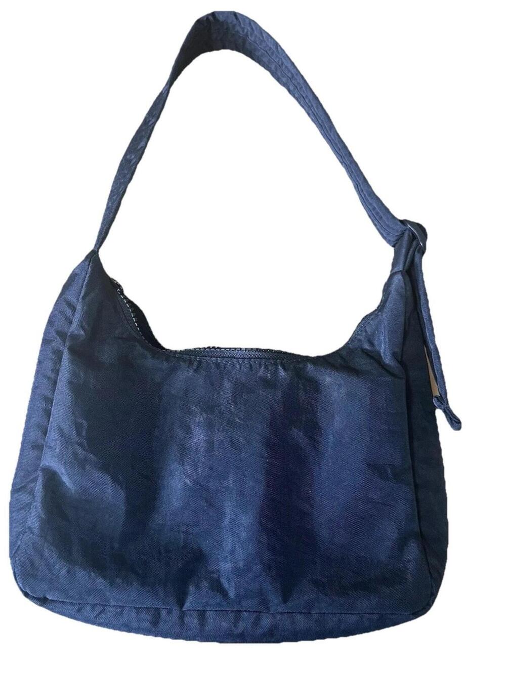 Baggu  Nylon Crescent Shoulder Bag Black Edgy Whimsigoth Travel Minimalist Purse